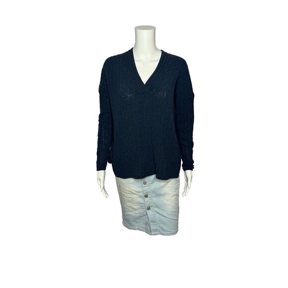 J. Jill Sweaters - J.jill Navy Blue Chenille Knitted Sweater Size XS Petitie